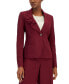 Фото #3 товара Women's Asymmetrical Ruffled One-Button Jacket & Wide-Leg Pant Suit