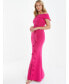 Фото #2 товара Women's Bardot Ruffle Maxi Dress