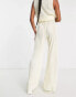 Фото #3 товара NaaNaa PETITE plisse trouser coord in cream