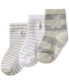ფოტო #1 პროდუქტის Baby Striped Bear Socks, Pack of 3