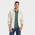 Фото #1 товара Men's Casual Fit Zip-Up Sweatshirt - Goodfellow & Co Cream XL