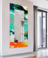 Фото #6 товара 'Tidal Abstract' Rectangular On Free Floating Printed Tempered Art Glass Beveled Mirror, 72" x 36"