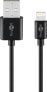 Фото #2 товара Wentronic Lightning USB Charging and Sync Cable - 0.5 m - 0.5 m - Lightning - USB A - Male - Male - Black