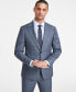 Фото #1 товара Men's Slim-Fit Wool-Blend Stretch Sharkskin Suit Separate Jacket