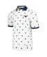 Фото #3 товара Men's White New England Patriots Bryce Pique Polo Shirt