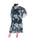 Фото #3 товара Plus Size Fleetwood Print Maxi Dress