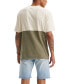 Фото #2 товара Men's Relaxed-Fit Pieced Colorblocked Henley