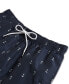 Men's Quick-Dry Anchor-Print 8" Swim Trunks