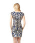 ფოტო #2 პროდუქტის Women's Beaded, V-neck Mini Dress