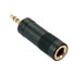 Lindy Adapter Stereo 3,5 mm m/6.3mm - 3.5mm - 6.3mm - Black