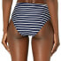 La Blanca 273298 Women High Waist Bikini Swimsuit Bottom Indigo/Capri Stripe 14