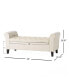 Фото #4 товара Keiko Contemporary Rolled Arm Storage Ottoman Bench