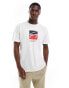 Tommy Jeans dna box logo t-shirt in white