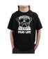 Big Boy's Word Art T-shirt - Pug Life