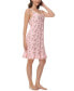 Women's Printed Ruffle Nightgown