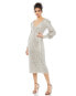 ფოტო #1 პროდუქტის Women's Long Sleeve Sequin Mini Dress