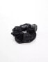 Фото #1 товара ASOS DESIGN scrunchie hair tie with lace detail in black