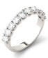 ფოტო #1 პროდუქტის Moissanite Round Anniversary Band (1 ct. t.w. Diamond Equivalent) in 14k White Gold