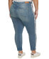 ფოტო #2 პროდუქტის Plus Size Logo-Tape Slim-Leg Jeans, First@Macy’s