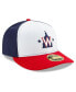 Фото #2 товара Men's White and Navy Washington Nationals Alternate 2020 Authentic Collection On-Field Low Profile Fitted Hat