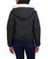 Фото #4 товара Women's Junior's Faux Fur Lined Puffer Jacket with Hood