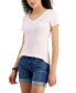 ფოტო #1 პროდუქტის Women's V-Neck T-Shirt, Created for Macy's