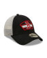 ფოტო #4 პროდუქტის Men's Navy, White Boston Red Sox Logo Patch 9FORTY Trucker Snapback Hat