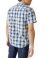 Фото #2 товара Men's Ikat Plaid-Print Short Sleeve Shirt