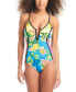 Фото #1 товара Women's V-Wire One-Piece Swimsuit, Created for Macy's