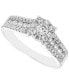 ფოტო #1 პროდუქტის Diamond Halo Engagement Ring (3/4 ct. t.w.) in 14k White Gold