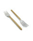 Фото #3 товара Dinner Golden Cut Hammered Forks - Set of 6