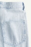 Straight High Fold-up Jeans