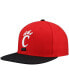 ფოტო #1 პროდუქტის Men's Red/Black Cincinnati Bearcats 2-Tone 2.0 Snapback Hat