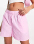 Only elasticated waist boxer shorts in bubblegum pink