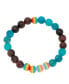 ფოტო #1 პროდუქტის Multicolor Colorful Beads Stretch Bracelet