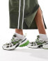 Nike V2K trainers in white and green