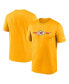 Men's Gold Kansas City Chiefs Horizontal Lockup Legend Performance T-shirt