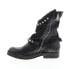 Фото #5 товара A.S.98 Vianne 250202-102 Womens Black Leather Hook & Loop Mid Calf Boots 6