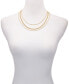 Фото #3 товара Gold-Tone Tri-Layered Chain Necklace