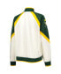 Фото #4 товара Women's White, Green Green Bay Packers Overtime Raglan Full-Zip Track Jacket