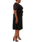 Фото #3 товара Plus Size Tie-Front Midi Dress