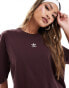 Фото #2 товара adidas Originals essentials boyfriend t-shirt in shadow brown