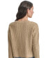 ფოტო #2 პროდუქტის Petite Crewneck Cable-Knit Sweater