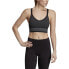 Фото #1 товара Adidas All Me Wanderlust Women's Seamless Long Bra Black-Grey Six DT7977