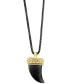 EFFY® Men's Claw 22" Pendant Necklace in Black Rhodium and 18k Gold-Plated Sterling Silver