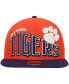 Men's Orange Clemson Tigers Two-Tone Vintage-Like Wave 9FIFTY Snapback Hat
