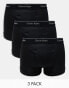 Фото #1 товара Calvin Klein Cotton Classics 3 pack trunk in black