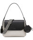 Фото #1 товара Millie Small Convertible Shoulder Bag with Striped Crossbody Strap