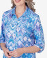 Women's Summer Breeze Zig Zag Button Down Blouse