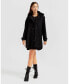 Women Heavy Hearted Detachable Hooded Coat